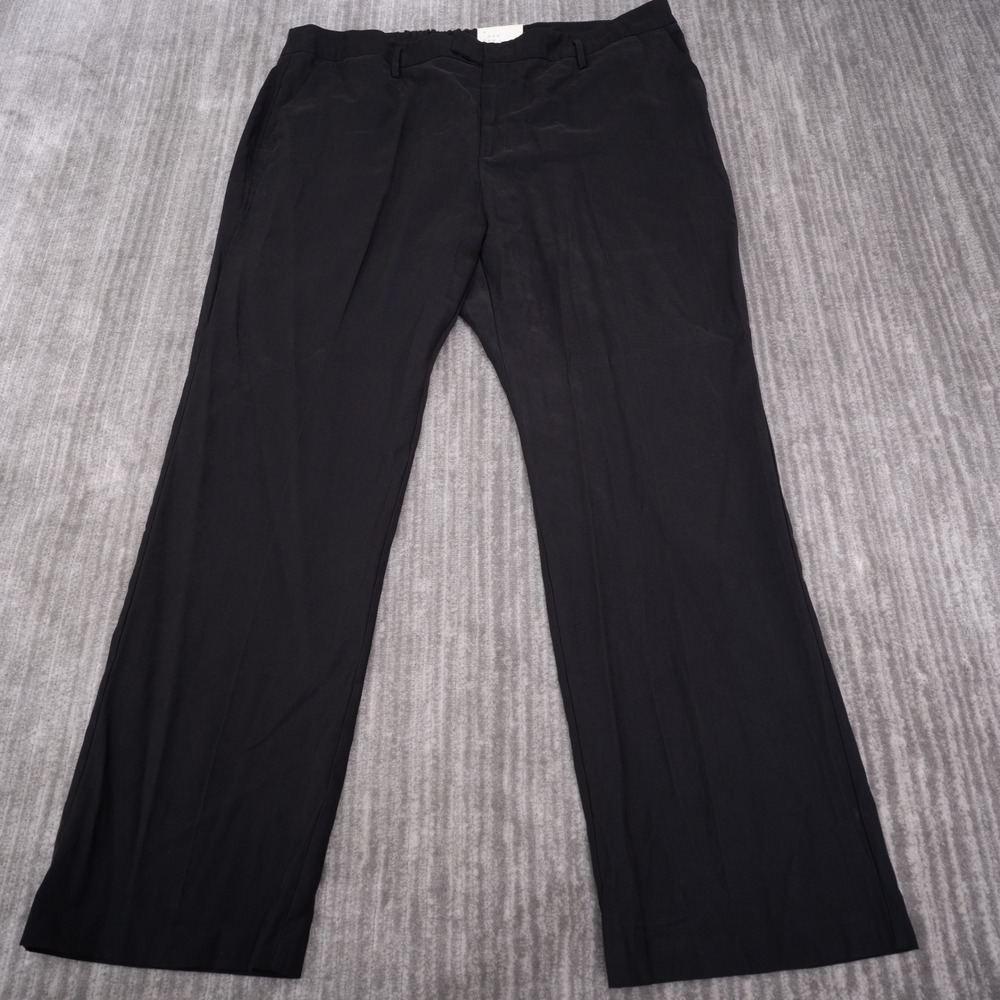 A New Day Trousers Women 20 Black New Straight Leg Elastic Waist Dress Pants